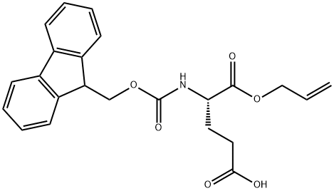 N-芴甲氧羰基-L-谷氨酸 1-烯丙基酯 结构式