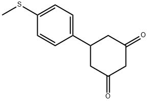 5-(4-METHYLSULFANYL-PHENYL)-CYCLOHEXANE-1,3-DIONE 结构式