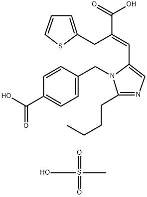 甲磺酸依普罗沙坦 结构式