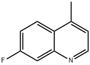 7-氟-4-甲基喹啉 结构式