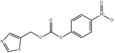 ((5-噻唑基)甲基)-(4-硝基苯基)碳酸酯 结构式