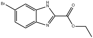 6-溴-1H-苯并咪唑-2-羧酸乙酯 结构式