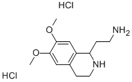 1-(2-AMINOETHYL)-6,7-DIMETHOXY-1,2,3,4-TETRAHYDROISOQUINOLINE DIHYDROCHLORIDE 结构式