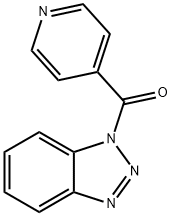 1-(4-吡啶基羰基)苯并三唑 结构式