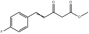 5-(4-氟苯基)-3-氧代-4-戊烯酸甲酯 结构式