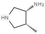 3-Pyrrolidinamine,4-methyl-,(3R-cis)-(9CI) 结构式