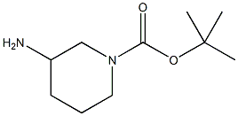 1-叔丁氧羰基-3-氨基哌啶 结构式