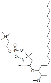(2-methoxy-3-octadecyloxy)propyl-1-phosphocholine 结构式