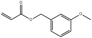 (3-甲氧基苯基)甲基 2-丙烯酸酯 结构式