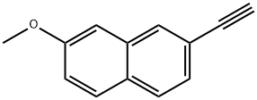 2-乙炔基-7-甲氧基萘 结构式