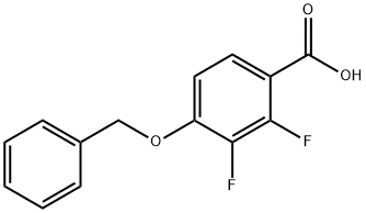 4-苄氧基-2,3-二氟苯甲酸 结构式