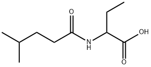 Butanoic  acid,  2-[(4-methyl-1-oxopentyl)amino]- 结构式