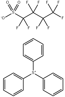 全氟丁基磺酸三苯基锍盐 结构式