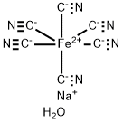 亚铁氰化钠十水合物 结构式
