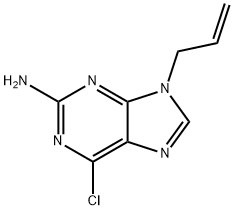 9-Allyl-6-chloro-9H-purin-2-ylamine 结构式