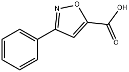 3-苯基异恶唑-5-羧酸 结构式