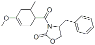 4-benzyl-3-((1-methoxy-5-methylcyclohexen-4-yl)carbonyl)-2-oxazolidinone 结构式