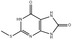 6,8-二羟基-2-甲基巯基嘌呤 结构式