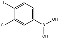 3-氯-4-氟苯硼酸 结构式