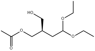 (R)-2-(2,2-二乙氧基乙基)-1,3-丙二醇单醋酸盐 结构式