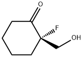 Cyclohexanone, 2-fluoro-2-(hydroxymethyl)-, (S)- (9CI) 结构式