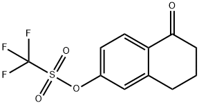 甲磺酸,1,1.1-三氟-,5,6,7,8-四氢-5-氧-2-萘酯 结构式