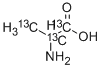 DL-丙氨酸-13C3 结构式