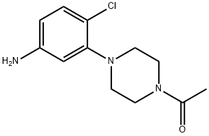 3-(4-Acetyl-piperazin-1-yl)-4-chloroaniline 结构式