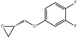 (S)-2-((3,4-二氟苯氧基)甲基)环氧乙烷 结构式