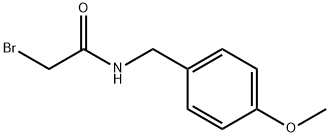 2-溴-N-(4-甲氧基苄基)乙酰胺 结构式