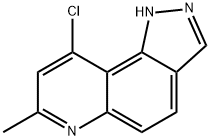 9-chloro-7-Methyl-1H-pyrazolo[3,4-f]quinoline 结构式