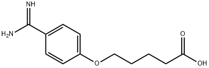 5-(4'-AMidinophenoxy)pentanoic Acid 结构式
