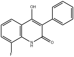 8-Fluoro-4-hydroxy-3-phenyl-2(1H)-quinolinone 结构式