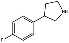 3-(4-氟苯基)吡咯烷 结构式