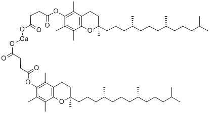 生育酚琥珀酸钙 结构式