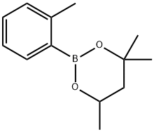 4,4,6-Trimethyl-2-(2-methylphenyl)-1,3,2-dioxaborinane 结构式