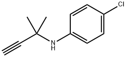 4-Chloro-N-(1,1-dimethyl-2-propynyl)aniline 结构式