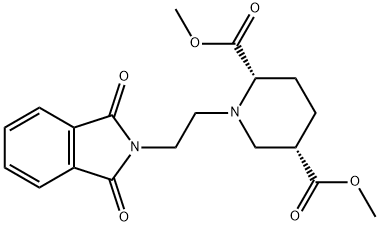 2,5-Piperidinedicarboxylic acid, 1-[2-(1,3-dihydro-1,3-dioxo-2H-isoindol-2-yl)ethyl]-, diMethyl ester, cis- (9CI) 结构式