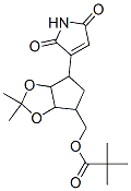 3-(2,3-(isopropylidenedioxy)-4-(pivaloxymethyl)cyclopentyl)maleimide 结构式