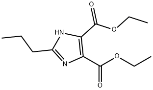 2-丙基-4,5-咪唑二羧酸二乙酯 结构式