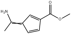 3-(1-Aminoethylidene)-1,4-cyclopentadiene-1-carboxylic acid methyl ester 结构式