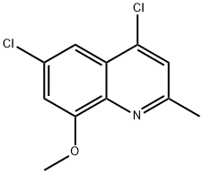 4,6-DICHLORO-8-METHOXY-2-METHYLQUINOLINE 结构式