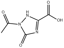 1H-1,2,4-Triazole-3-carboxylic acid, 1-acetyl-2,5-dihydro-5-oxo- (9CI) 结构式