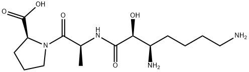 3,7-diamino-2-hydroxyheptanoyl-alanyl-proline 结构式