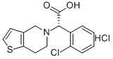 (S)-(O-氯苯基)-6,7-二羟噻吩[3,2-C]吡啶-5(4H)-醋酸盐酸盐 结构式