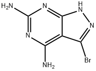 3-溴-1H-吡唑并[3,4-D]嘧啶-4,6-二胺 结构式