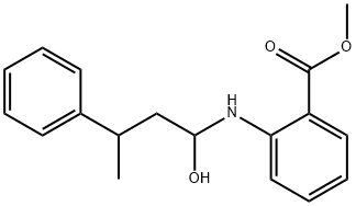 Benzoicacid,2-[(1-hydroxy-3-phenylbutyl)amino],methylester 结构式