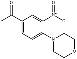 1-(4-MORPHOLINO-3-NITROPHENYL)-1-ETHANONE 结构式