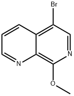 5-溴-8-甲氧基-1,7-二氮杂萘 结构式