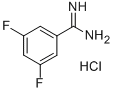 3,5-二氟-苯甲脒盐酸盐 结构式